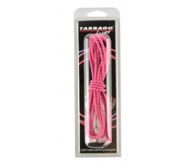 Шнурки регулируемые эластичные светоотражающие 100см. (розово-серый)